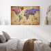 Canvas Print Colorful Journeys (1-part) Wide - World Map in English 107204 additionalThumb 9