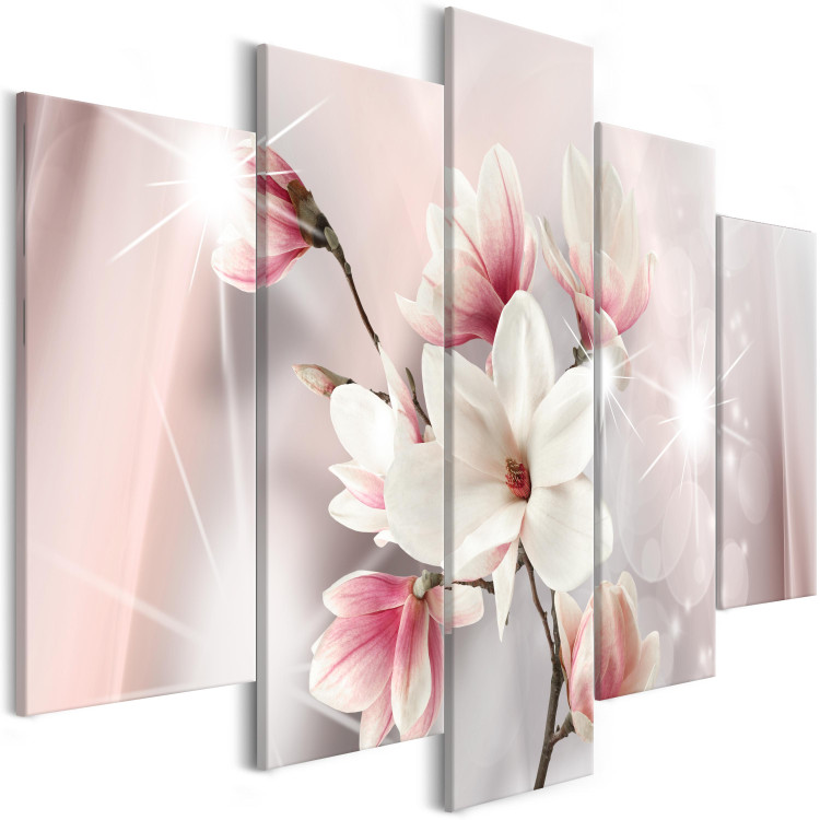 Canvas Art Print Dazzling Magnolias (5 Parts) Wide 107904 additionalImage 2