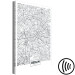 Canvas Plan of Berlin - black and white map of a part of the city 114104 additionalThumb 6