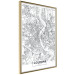 Wall Poster Cologne Map - black and white map of the German city on a light background 114404 additionalThumb 12