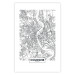 Wall Poster Cologne Map - black and white map of the German city on a light background 114404 additionalThumb 19
