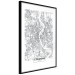 Wall Poster Cologne Map - black and white map of the German city on a light background 114404 additionalThumb 11