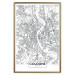 Wall Poster Cologne Map - black and white map of the German city on a light background 114404 additionalThumb 16