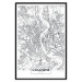 Wall Poster Cologne Map - black and white map of the German city on a light background 114404 additionalThumb 18