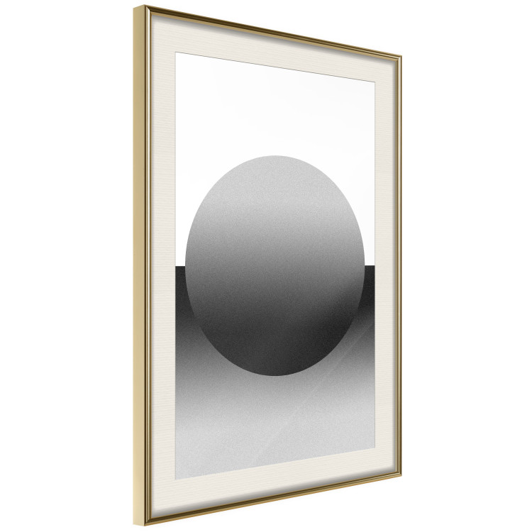 Poster Partial Eclipse - simple black and white geometric composition 116604 additionalImage 2