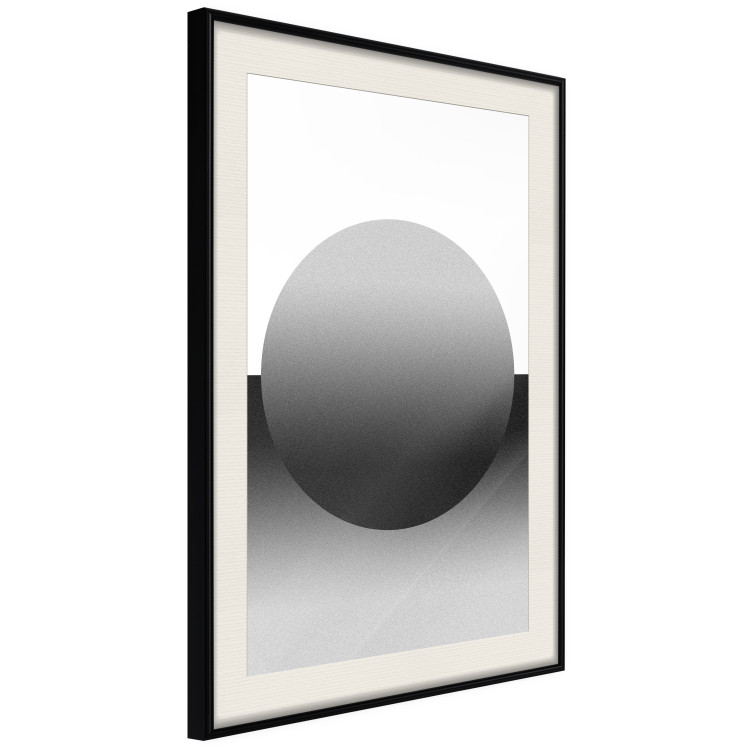 Poster Partial Eclipse - simple black and white geometric composition 116604 additionalImage 3