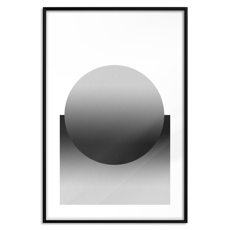 Poster Partial Eclipse - simple black and white geometric composition 116604 additionalImage 15