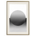 Poster Partial Eclipse - simple black and white geometric composition 116604 additionalThumb 20