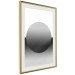 Poster Partial Eclipse - simple black and white geometric composition 116604 additionalThumb 2
