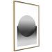 Poster Partial Eclipse - simple black and white geometric composition 116604 additionalThumb 8