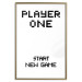 Wall Poster Start new game - black and white simple composition with English texts 116804 additionalThumb 16