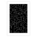 Wall Poster Alphabet - black and white composition filled with dimensional letters 117404 additionalThumb 16
