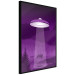Poster Abduction - purple fantasy with a spaceship and animals 118004 additionalThumb 10