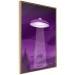 Poster Abduction - purple fantasy with a spaceship and animals 118004 additionalThumb 12