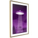 Poster Abduction - purple fantasy with a spaceship and animals 118004 additionalThumb 6
