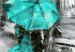 Canvas Walk in London (1 Part) Wide Turquoise 123104 additionalThumb 5