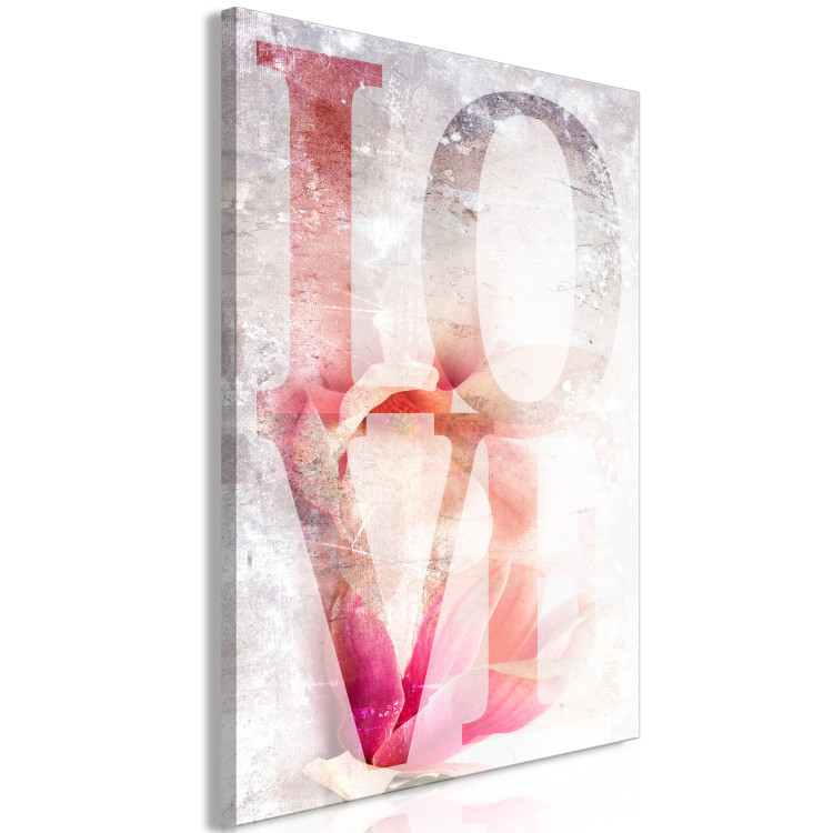 Canvas Print Colourful Love sign - typographic motif with an English inscription 123404 additionalImage 2