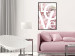 Wall Poster Love - Letters - white inscriptions on background of pink flowers 127904 additionalThumb 6