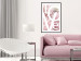Wall Poster Love - Letters - white inscriptions on background of pink flowers 127904 additionalThumb 23