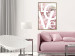 Wall Poster Love - Letters - white inscriptions on background of pink flowers 127904 additionalThumb 7