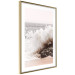 Poster Torn Element - seascape with a large wave crashing on dark rock 129504 additionalThumb 9