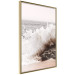 Poster Torn Element - seascape with a large wave crashing on dark rock 129504 additionalThumb 12