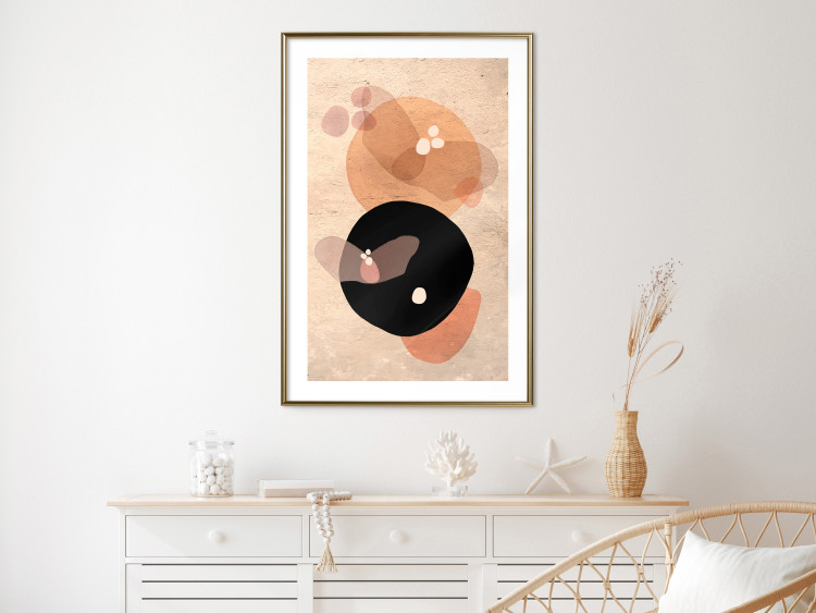Poster Moonlit Butterfly - abstract shapes resembling butterflies and the moon 129804 additionalImage 15