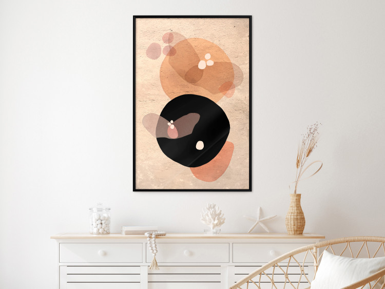 Poster Moonlit Butterfly - abstract shapes resembling butterflies and the moon 129804 additionalImage 6