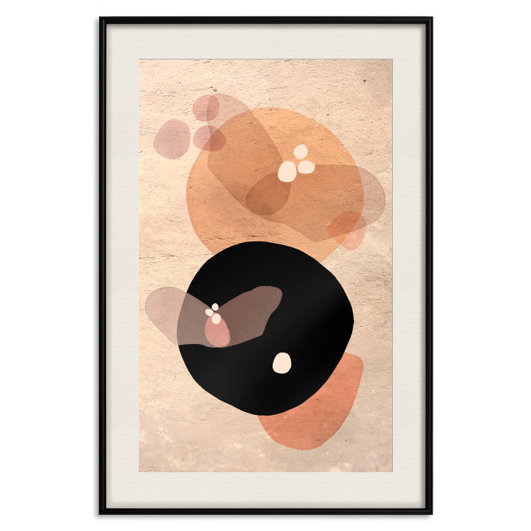 Poster Moonlit Butterfly - abstract shapes resembling butterflies and the moon 129804 additionalImage 19