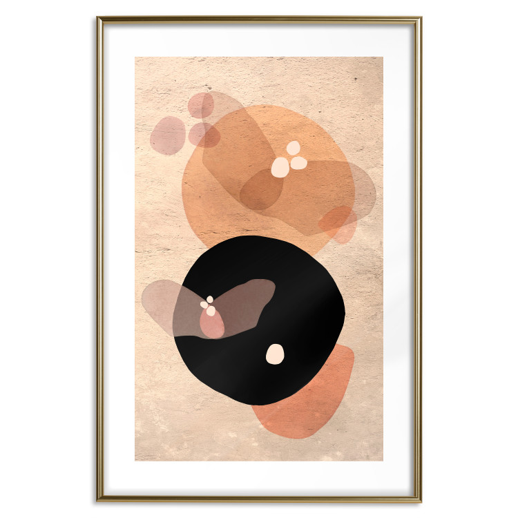 Poster Moonlit Butterfly - abstract shapes resembling butterflies and the moon 129804 additionalImage 16