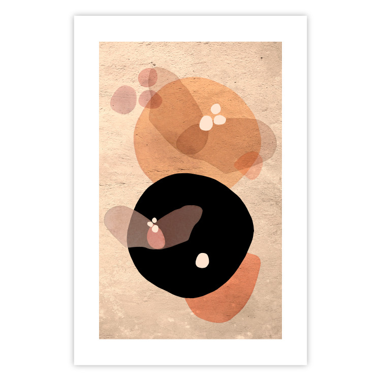 Poster Moonlit Butterfly - abstract shapes resembling butterflies and the moon 129804 additionalImage 25