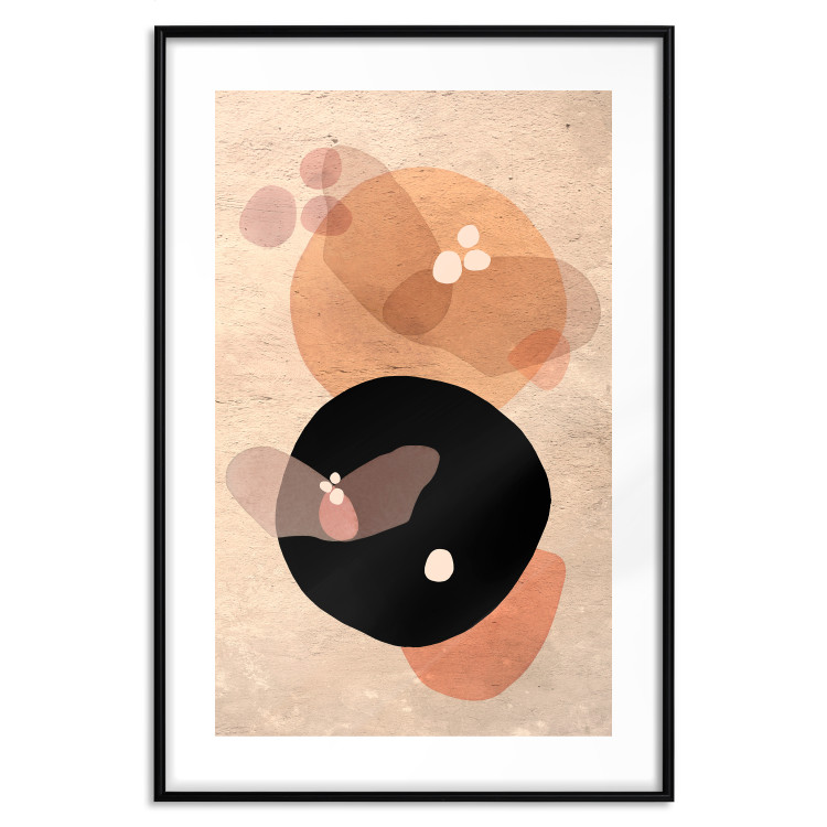 Poster Moonlit Butterfly - abstract shapes resembling butterflies and the moon 129804 additionalImage 17