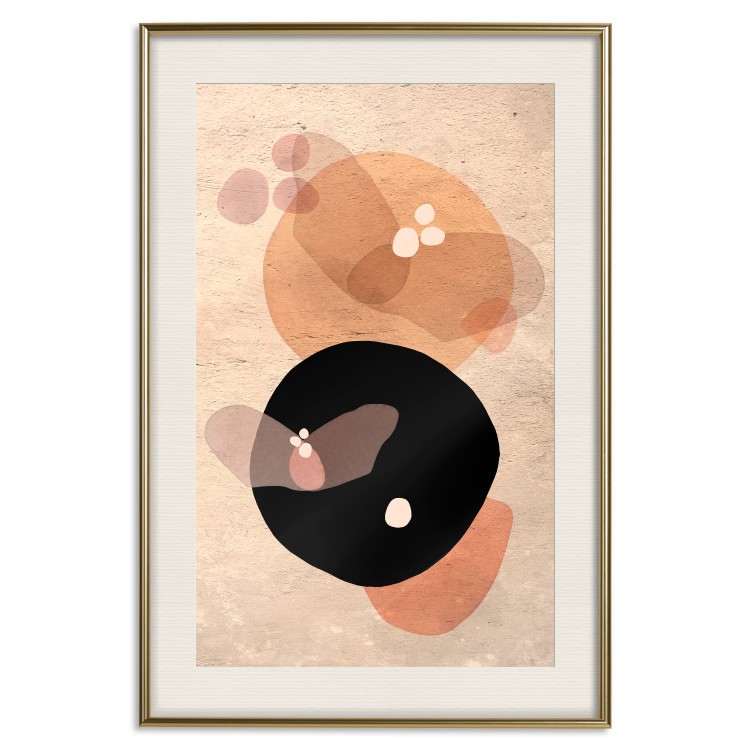 Poster Moonlit Butterfly - abstract shapes resembling butterflies and the moon 129804 additionalImage 20