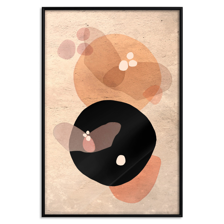 Poster Moonlit Butterfly - abstract shapes resembling butterflies and the moon 129804 additionalImage 18