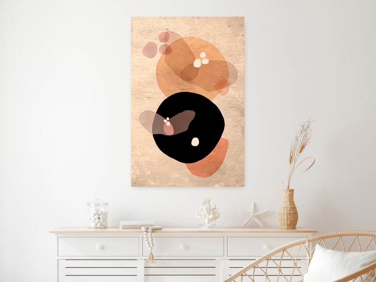 Poster Moonlit Butterfly - abstract shapes resembling butterflies and the moon 129804 additionalImage 4