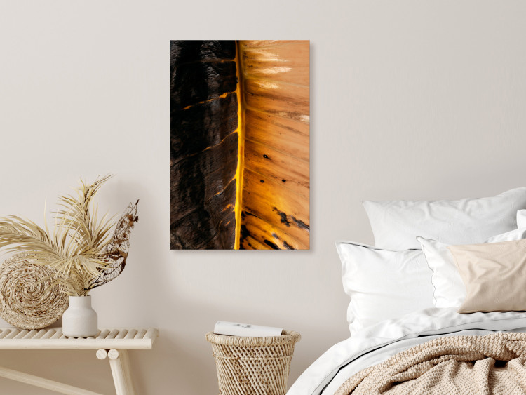 Canvas Sunny Contrast (1-piece) Vertical - landscape of fiery leaf 130504 additionalImage 3