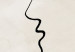 Canvas Art Print Edge of a Kiss (1-piece) Vertical - abstract line art of a face 130804 additionalThumb 5