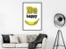 Poster Happy Banana - English text and a yellow fruit on a white background 132204 additionalThumb 4