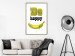 Poster Happy Banana - English text and a yellow fruit on a white background 132204 additionalThumb 5