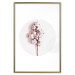 Poster Soft Cotton - plant with cotton in a circle against a light pink contrast 134504 additionalThumb 19