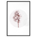 Poster Soft Cotton - plant with cotton in a circle against a light pink contrast 134504 additionalThumb 18
