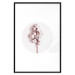 Poster Soft Cotton - plant with cotton in a circle against a light pink contrast 134504 additionalThumb 27