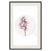 Poster Soft Cotton - plant with cotton in a circle against a light pink contrast 134504 additionalThumb 24