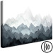 Canvas Print Mountain background - Abstraction with mountain in gray and white 134604 additionalThumb 6