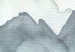 Canvas Print Mountain background - Abstraction with mountain in gray and white 134604 additionalThumb 5