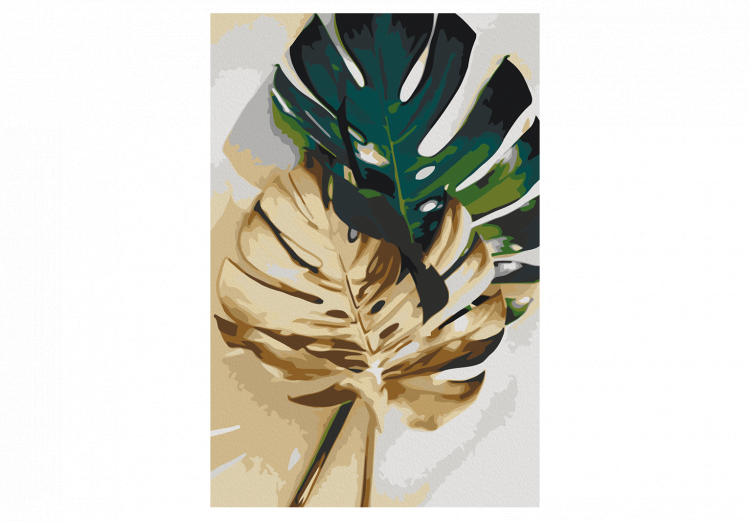 Paint by number Golden Monstera 135404 additionalImage 6