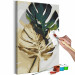 Paint by number Golden Monstera 135404 additionalThumb 7