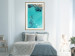 Poster Turquoise Depths - seascape of the azure sea and brown coastal rocks 135904 additionalThumb 26