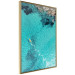Poster Turquoise Depths - seascape of the azure sea and brown coastal rocks 135904 additionalThumb 2
