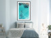 Poster Turquoise Depths - seascape of the azure sea and brown coastal rocks 135904 additionalThumb 20